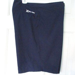 Hurley phantom Mens Navy Blue Hybrid Dual Purpose Swim Board Short Pant-Size 38W
